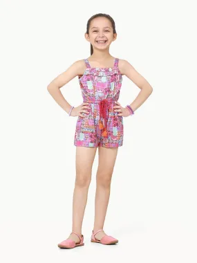 Girl's Pink Jumpsuit - EGTJSW22-017