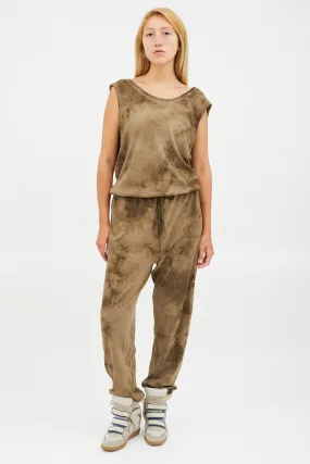 Green Tie Dye Jumpsuit