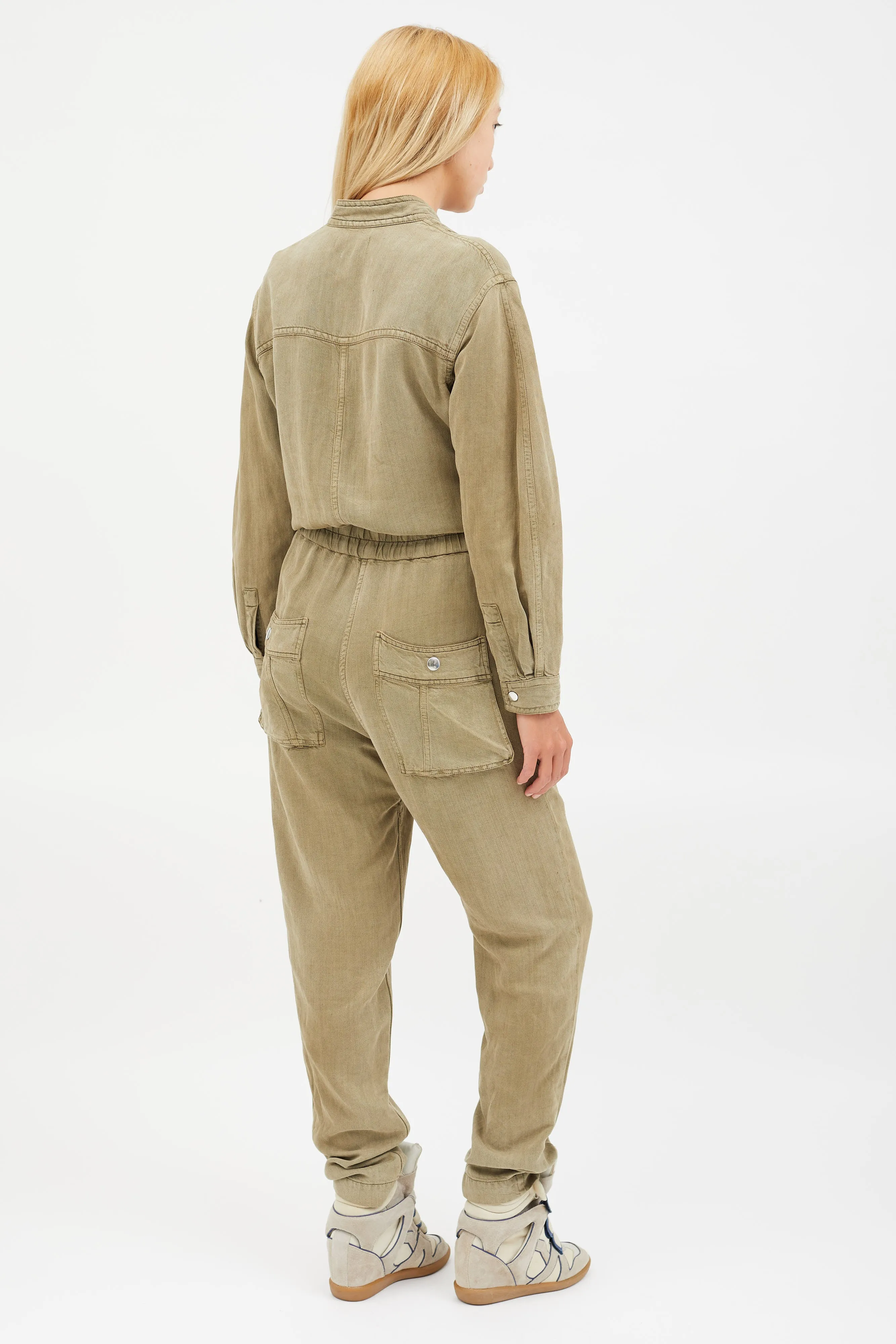 Green Utility Jumpsuit