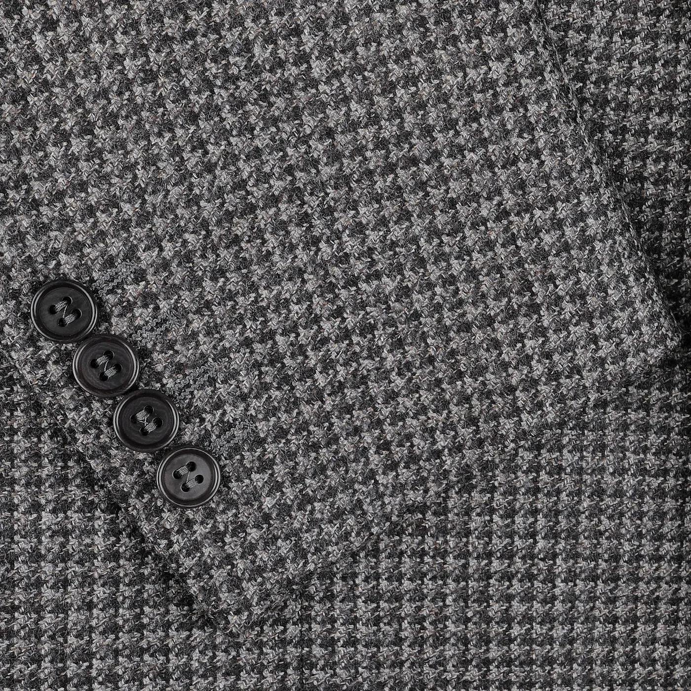 Grey Dogtooth Wool Drop 6 Blazer