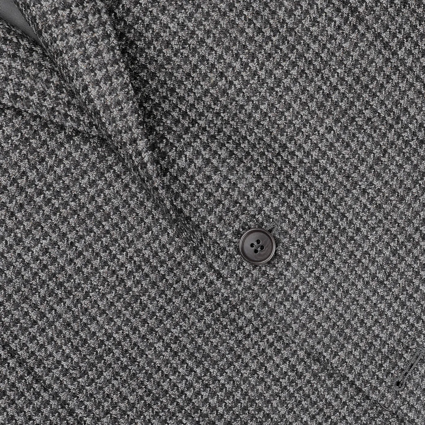 Grey Dogtooth Wool Drop 6 Blazer