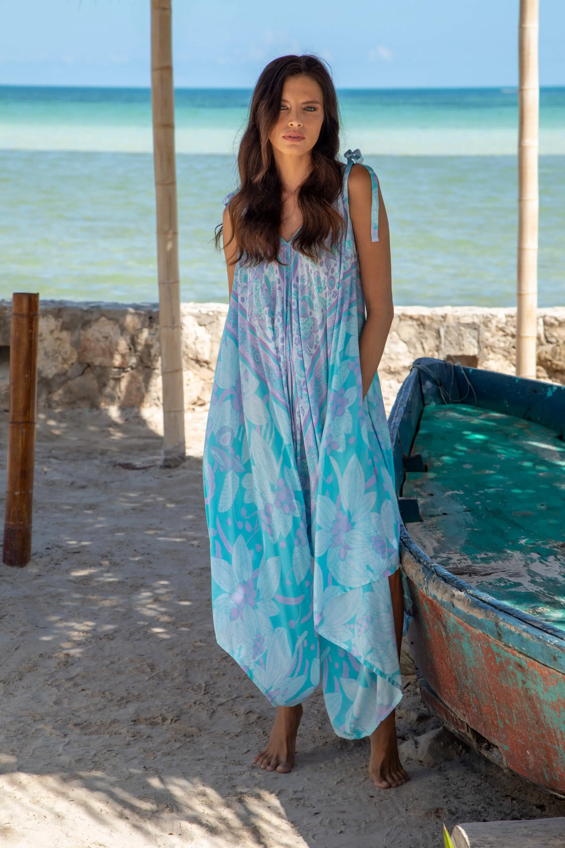 Gypsy Jumpsuit in Premium Antigua Seafoam