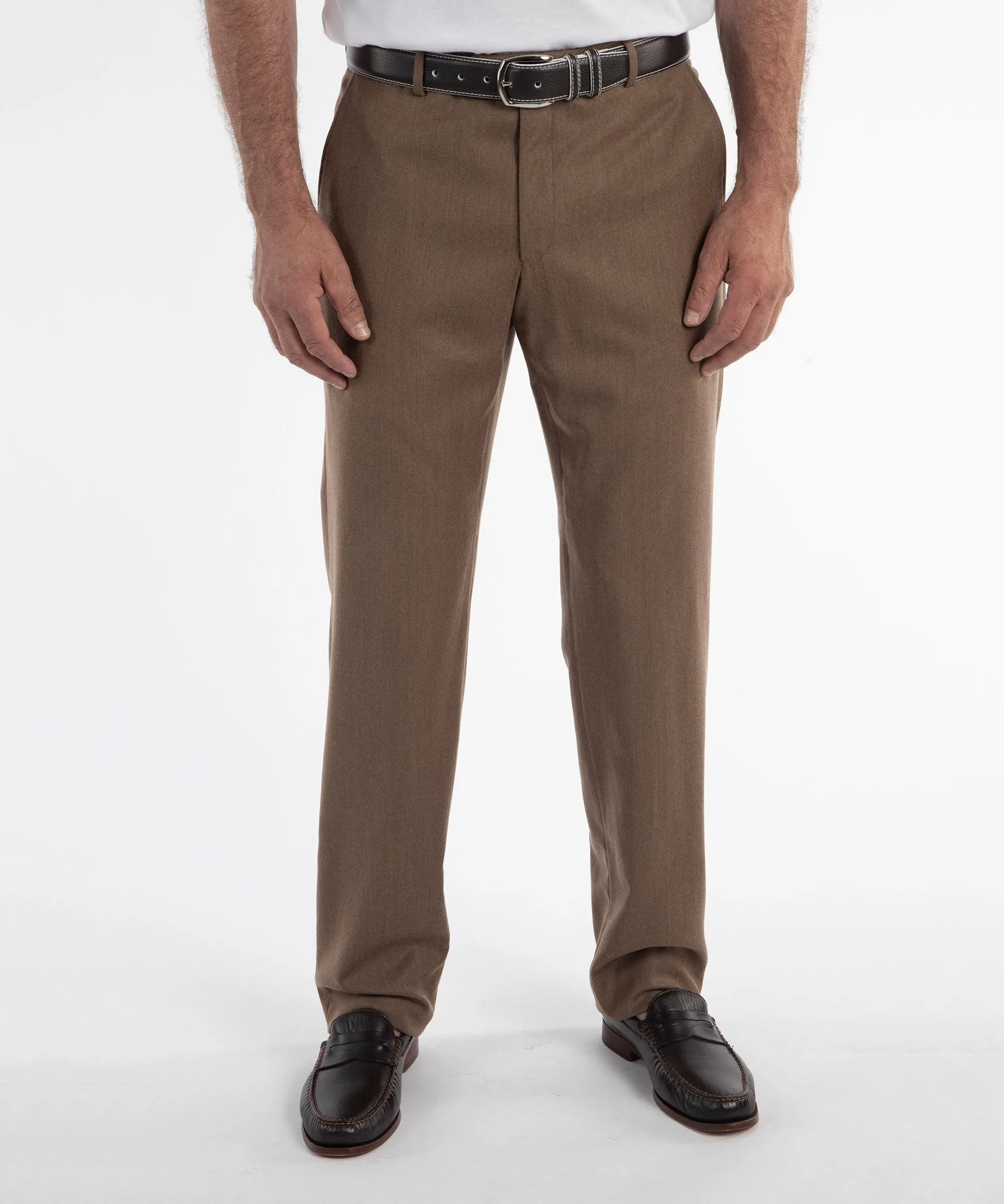 Heritage Italian Solid Wool/Cashmere Dress Pant