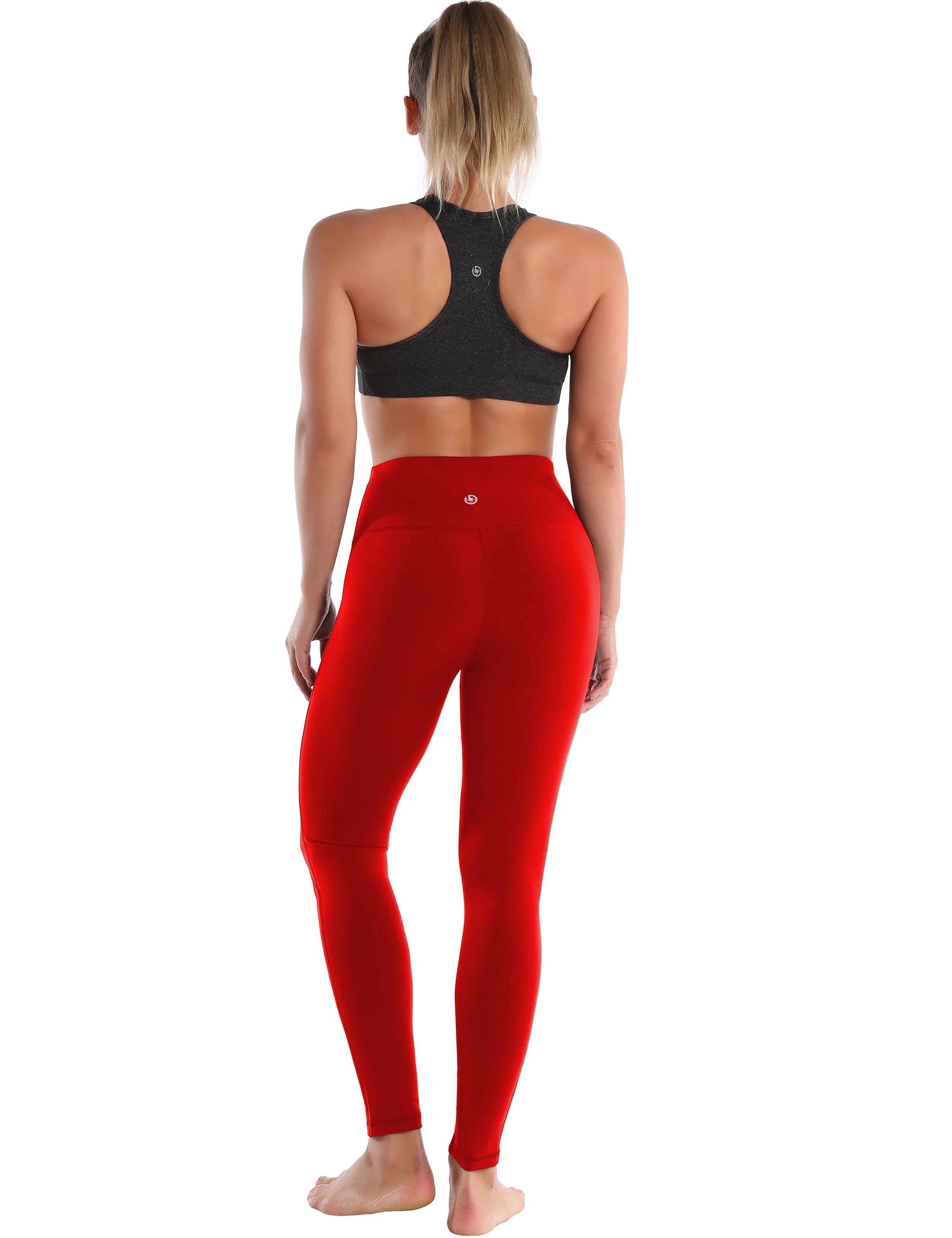 High Waist Side Line Golf Pants scarlet_Golf