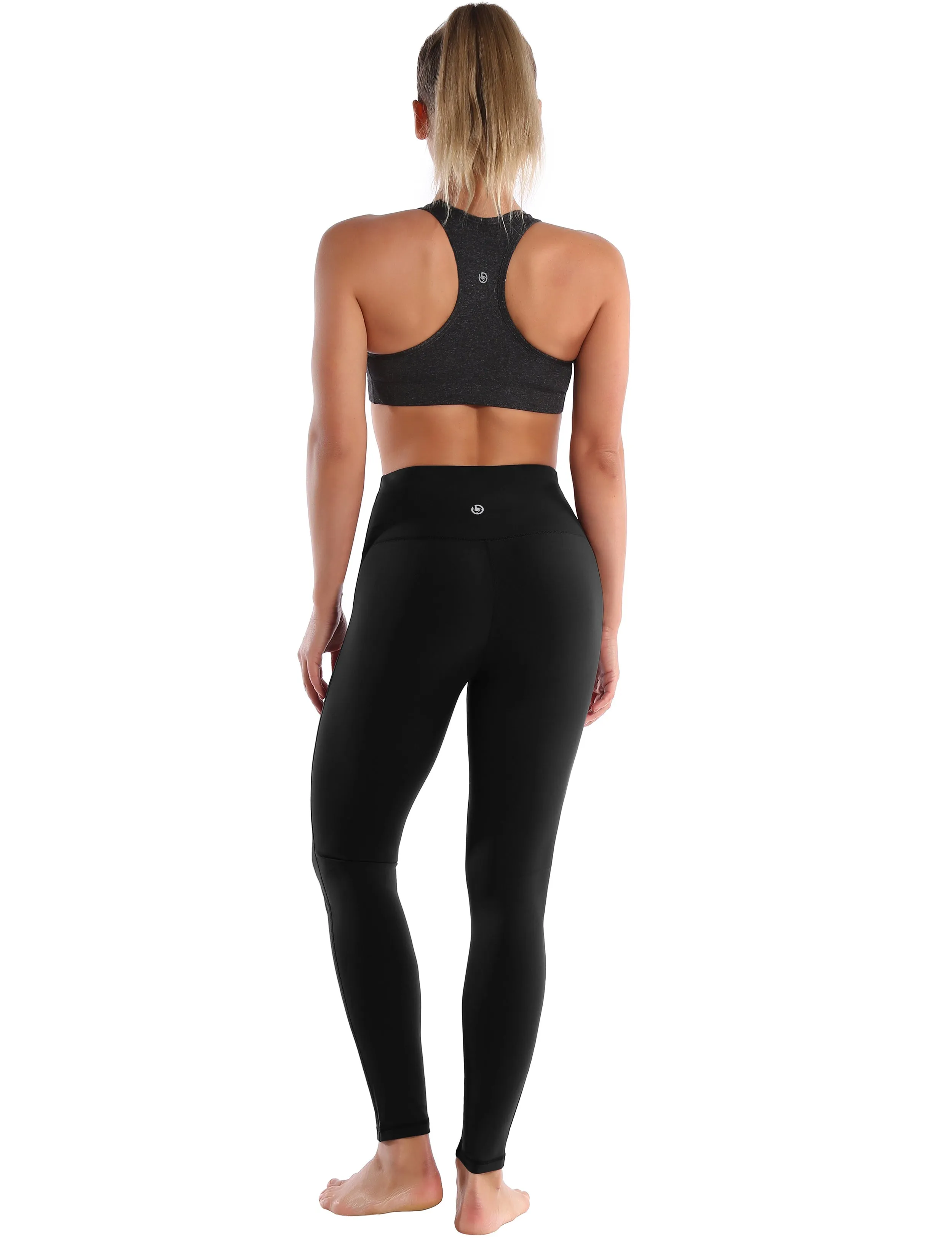 High Waist Side Line Pilates Pants black_Pilates