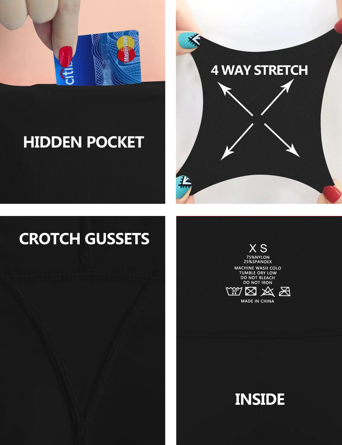High Waist Side Pockets Jogging Pants jetblack_Jogging