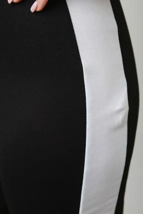 High Waisted Striped Stretchy Pants