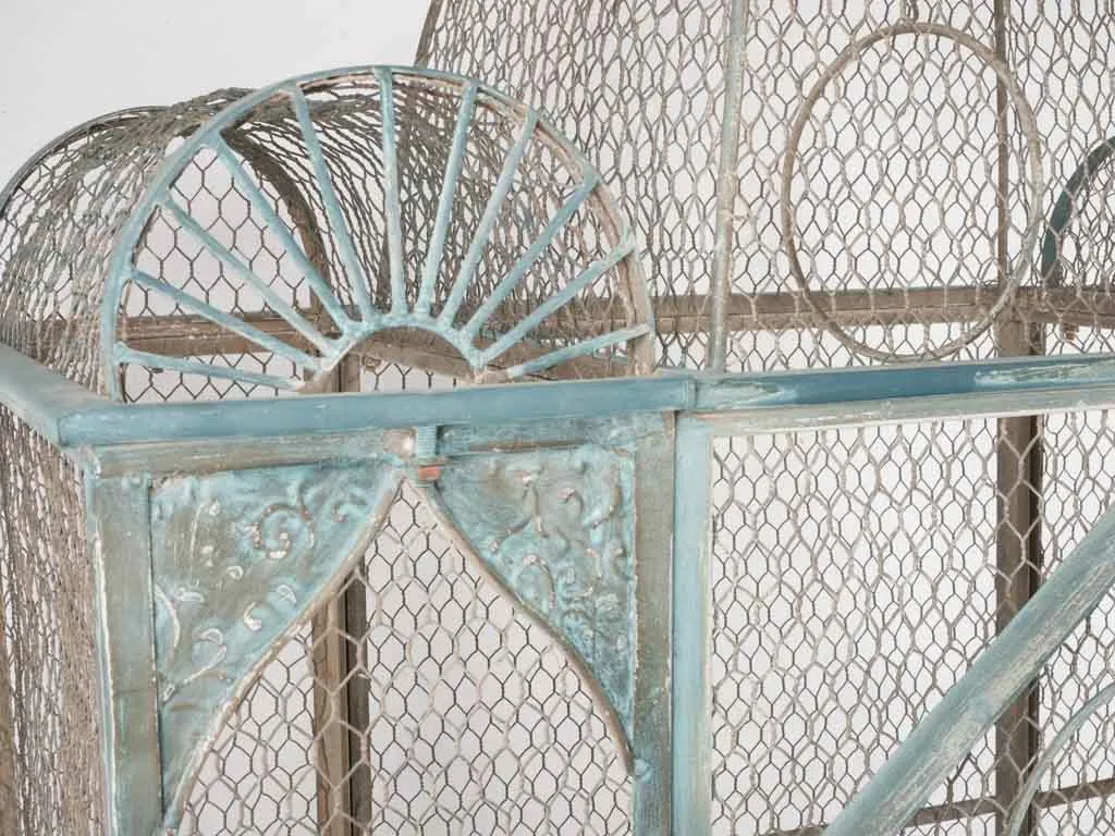 Huge Napoleon III antique French birdcage 59"
