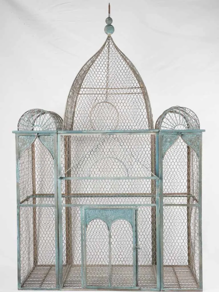 Huge Napoleon III antique French birdcage 59"
