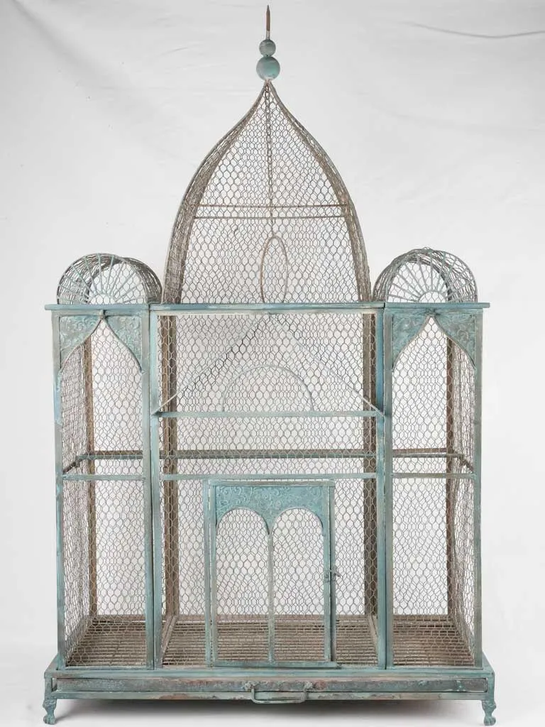 Huge Napoleon III antique French birdcage 59"