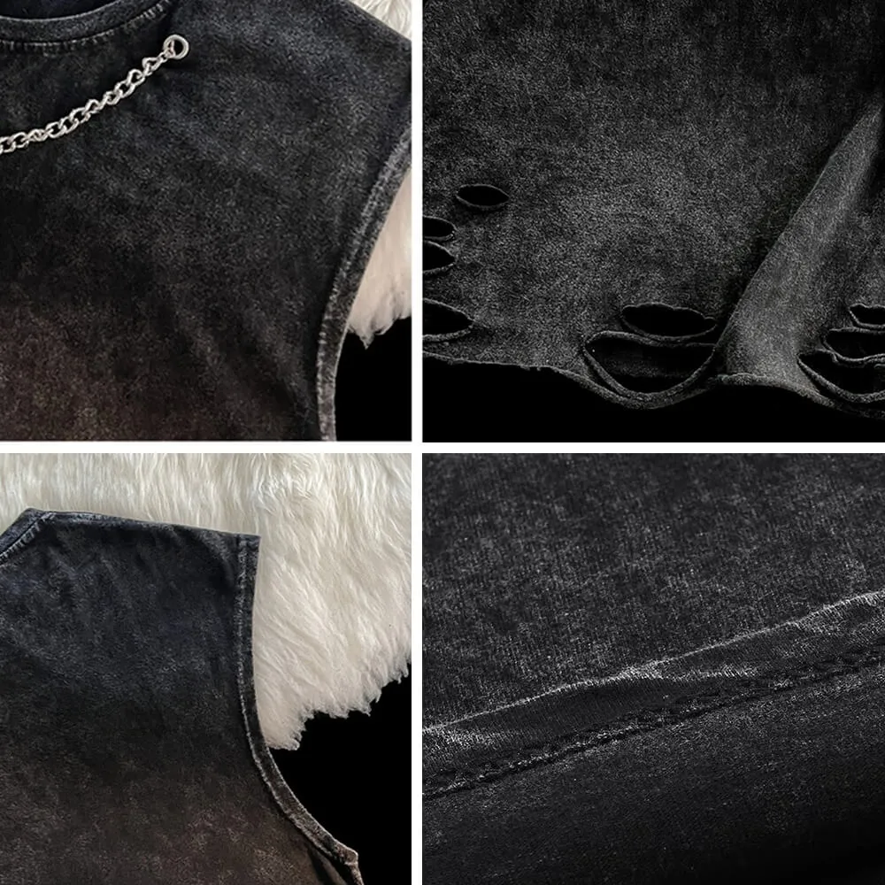 Just Fucking Sage It Short Sleeve Cotton Vest Top