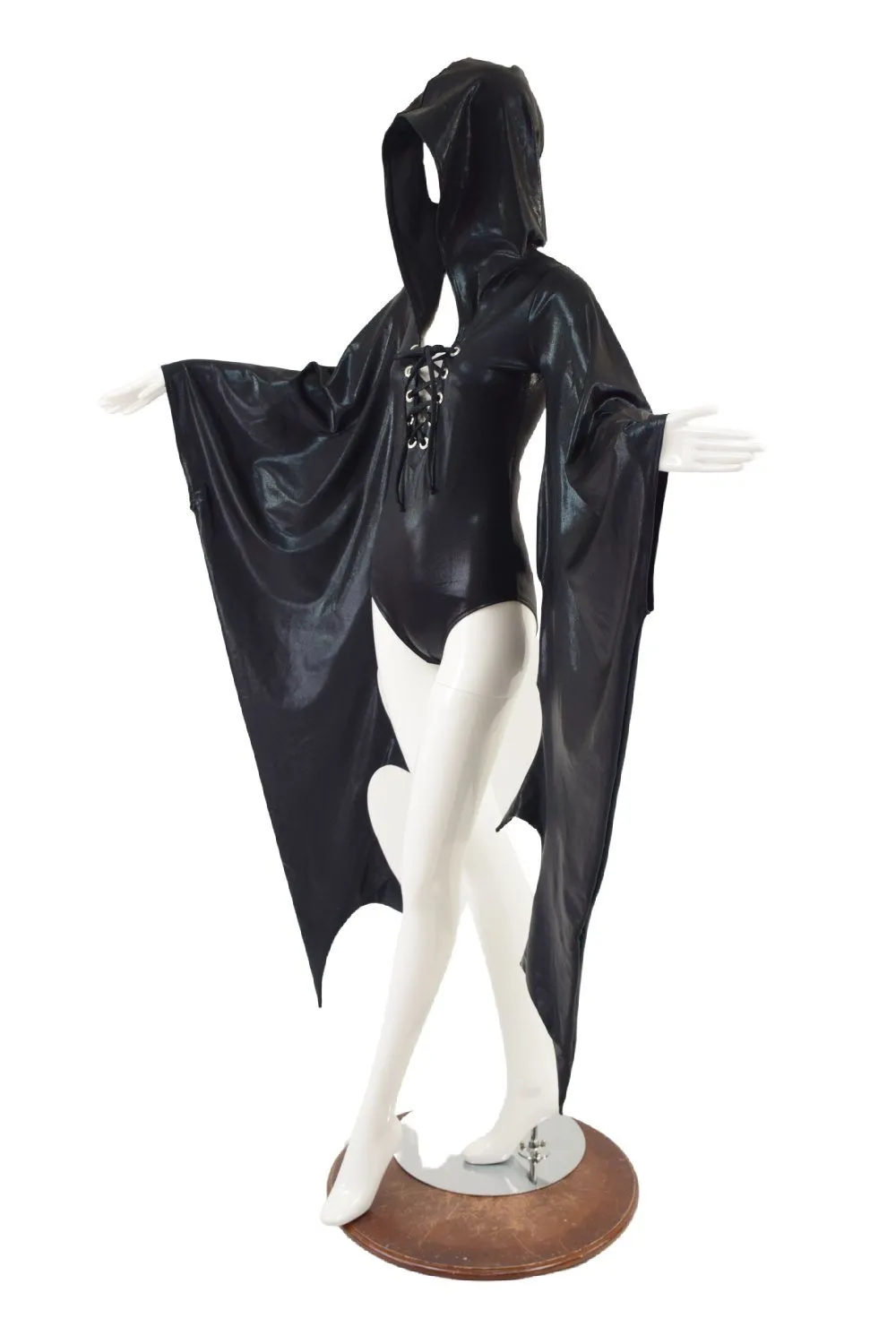 Lace Up Hooded Incubus Romper