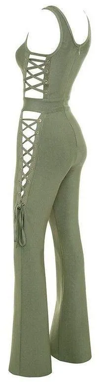 Lace-up Jumpsuit