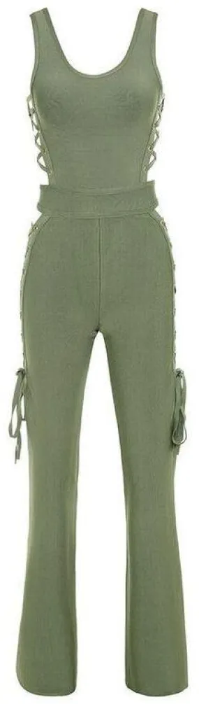 Lace-up Jumpsuit