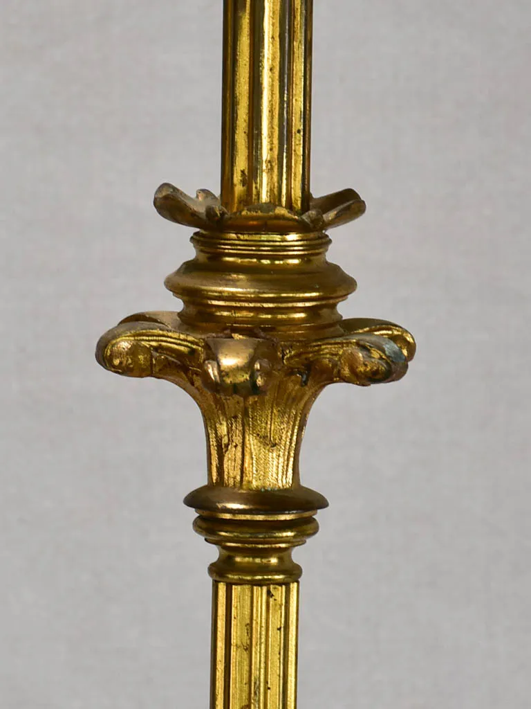 Large nineteenth-century religious altar candlestick 35"