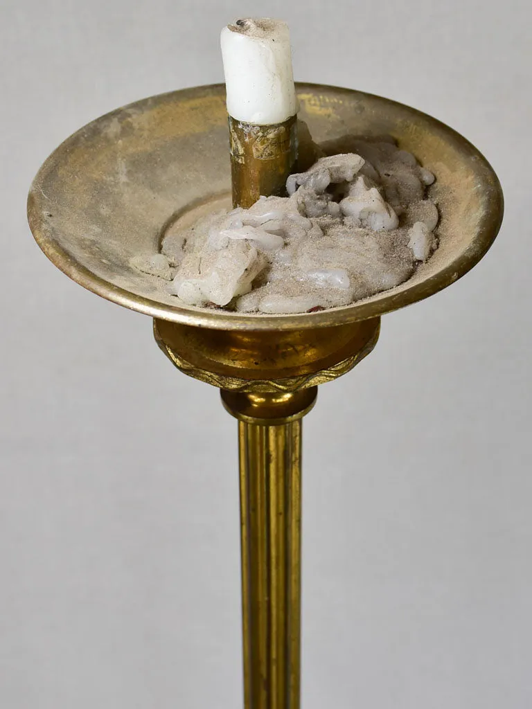 Large nineteenth-century religious altar candlestick 35"