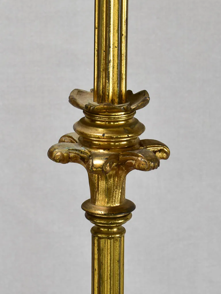 Large nineteenth-century religious altar candlestick 35"