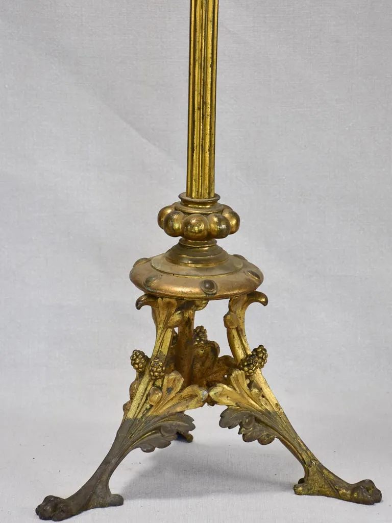 Large nineteenth-century religious altar candlestick 35"