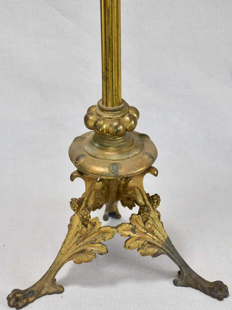 Large nineteenth-century religious altar candlestick 35"