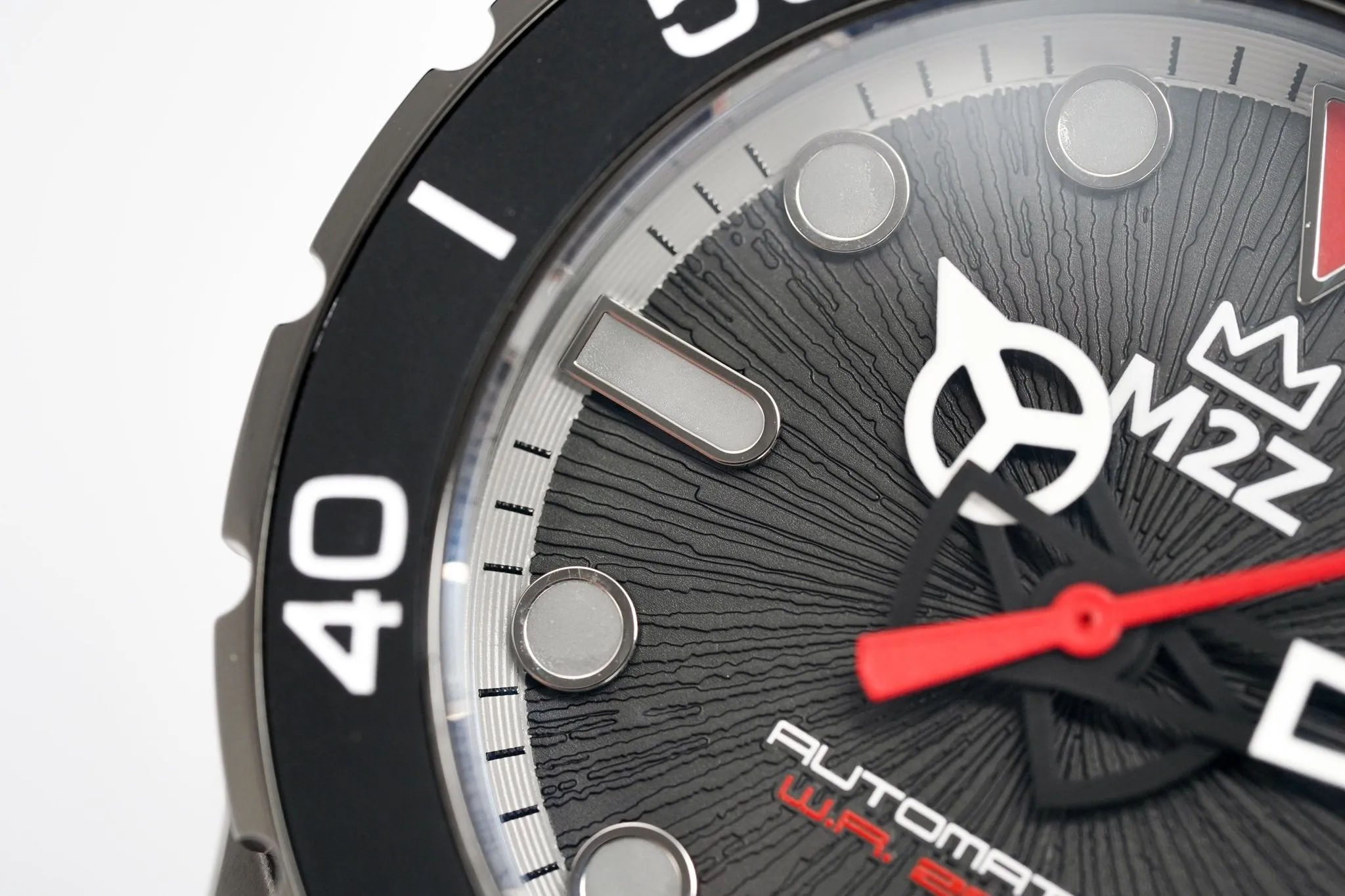 M2Z Men's Watch Diver 200 Red IP Gun 200-005