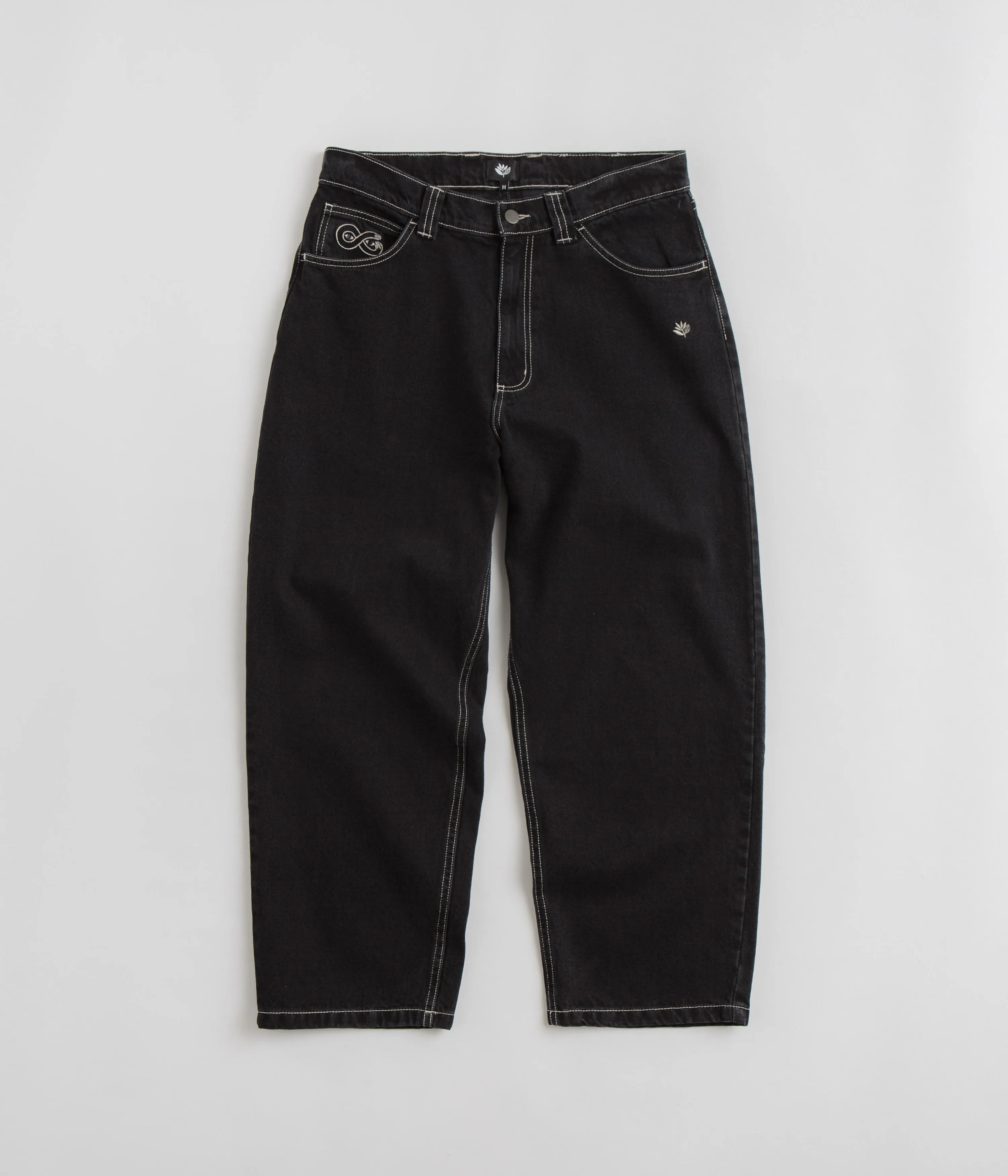 Magenta OG Stitch Jeans - Black Denim