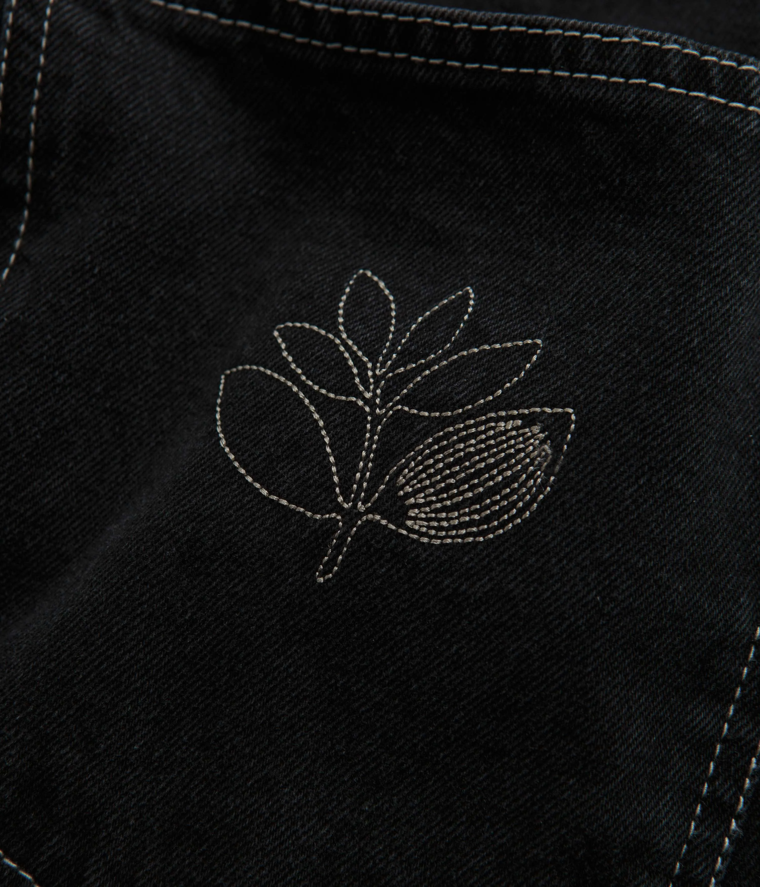 Magenta OG Stitch Jeans - Black Denim