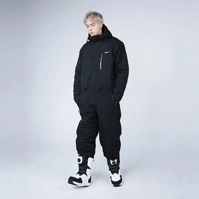 Men Women One-piece Ski Suits Thick Sports Clothing
