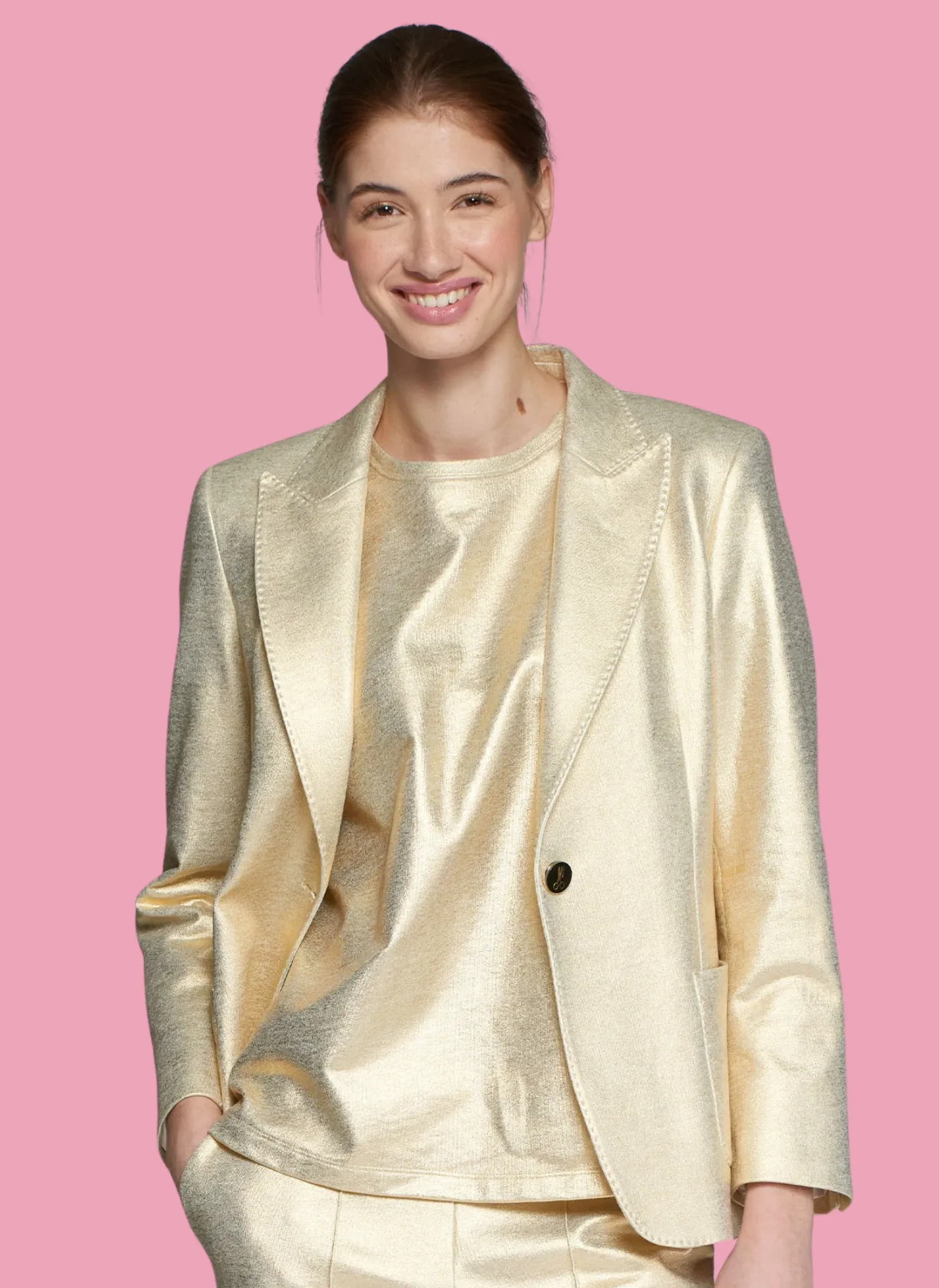 Metallic Gold Blazer