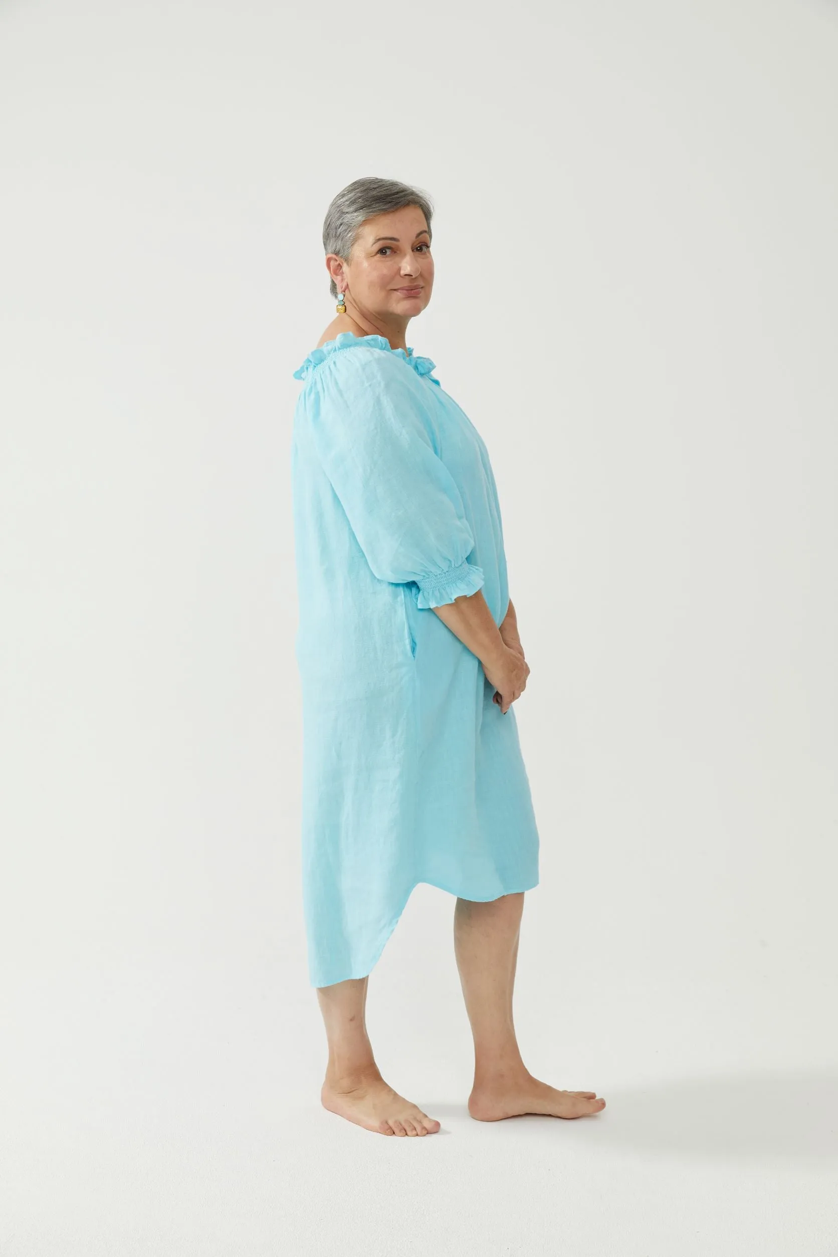 Mia Dress Turquoise