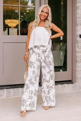 Miami Skyline High Waist Linen-Blend Pants