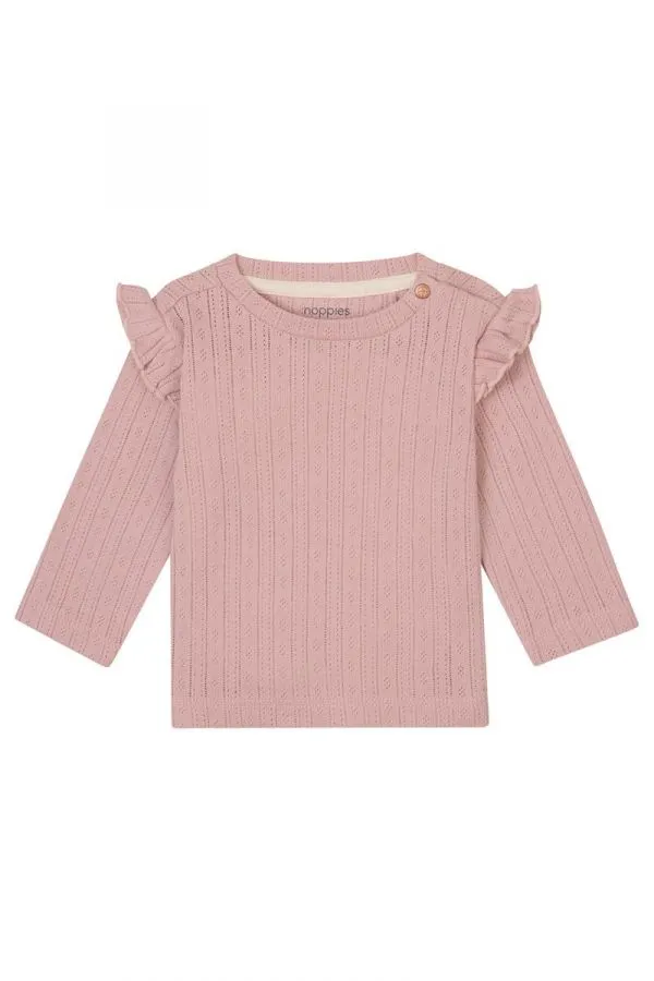 Noppies Long Sleeve Fumel Tee - Pale Mauve