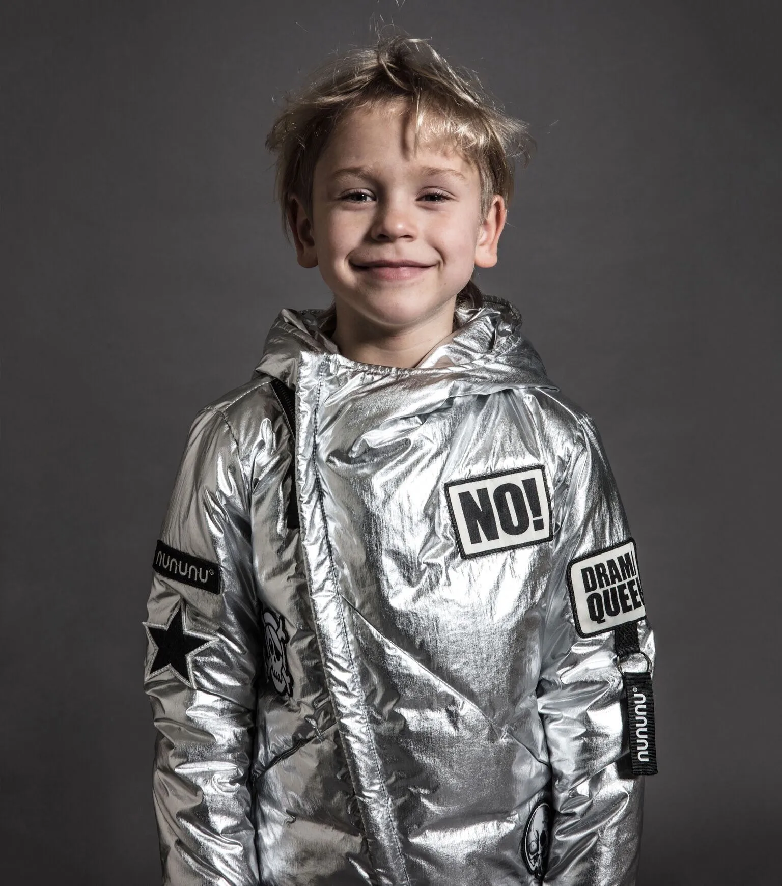 Nununu Super Patch Down Jacket | Silver