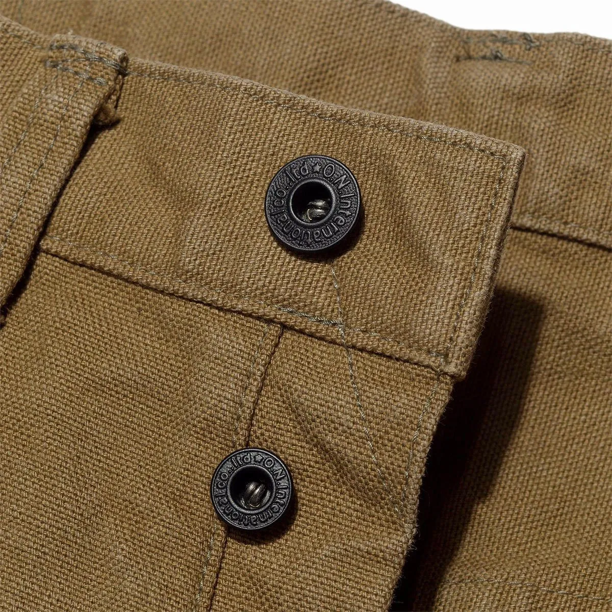Oni Denim - 932HM-HOX-BRK Hand Made Relaxed Tapered Brown Khaki