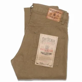 Oni Denim - 932HM-HOX-BRK Hand Made Relaxed Tapered Brown Khaki