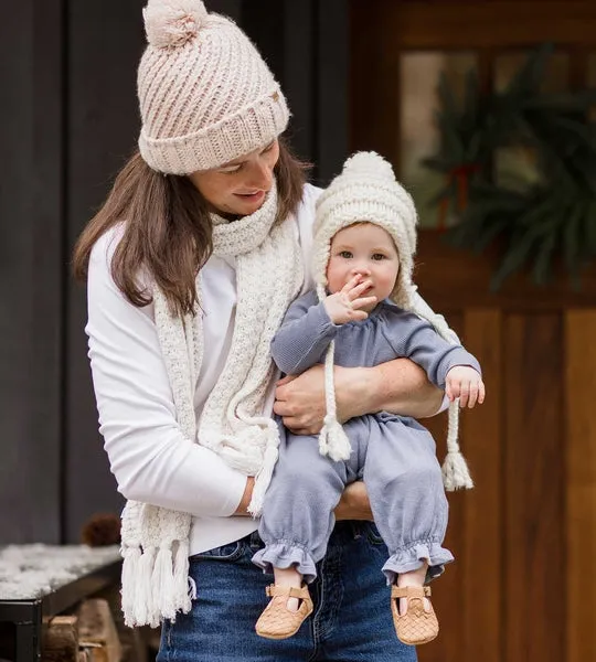 Organic Cotton Thermal Jumpsuit - Dusty Indigo