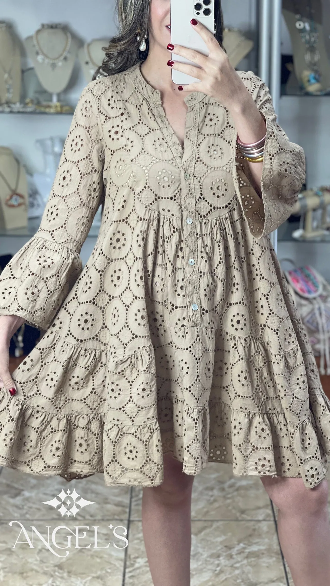 OS Eyelet Dress