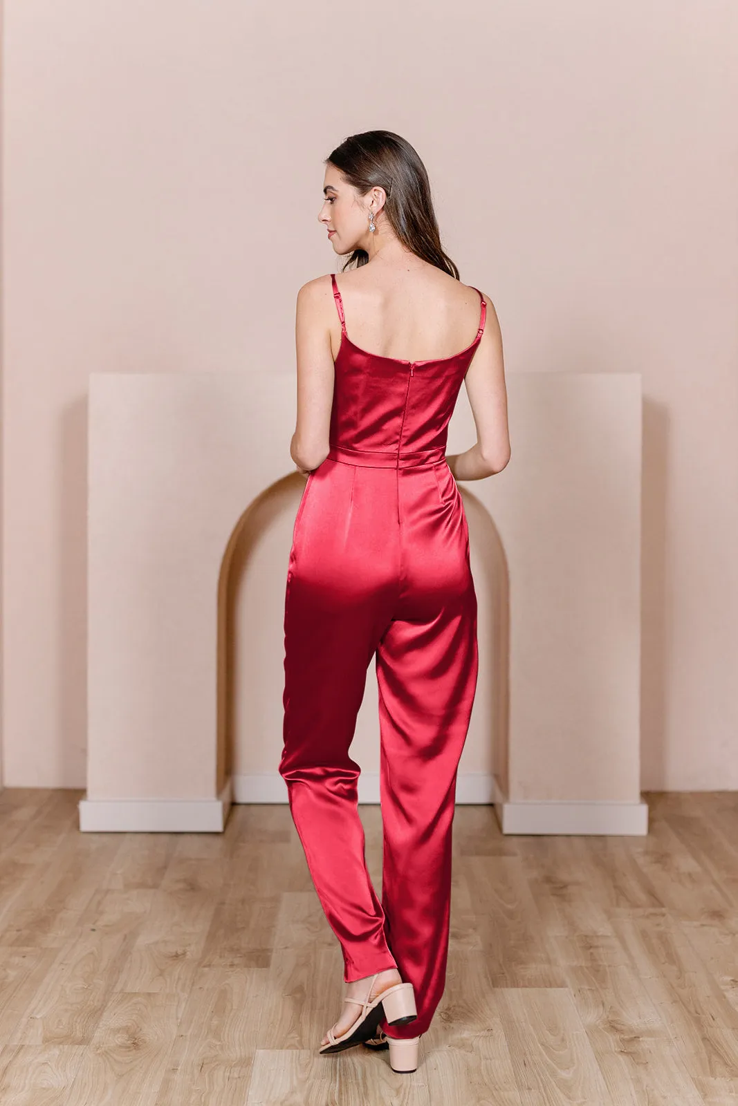 Parker Satin Jumpsuit | Made To Order