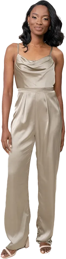 Parker Satin Jumpsuit | Made To Order