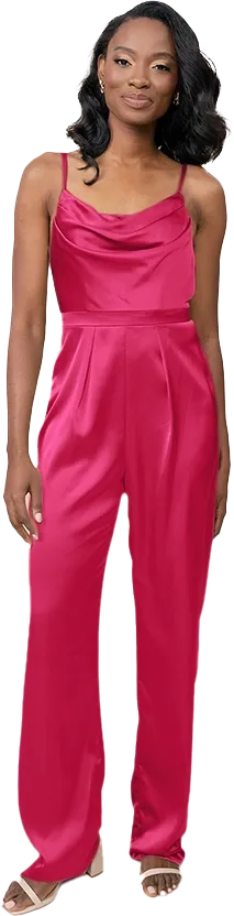 Parker Satin Jumpsuit | Made To Order
