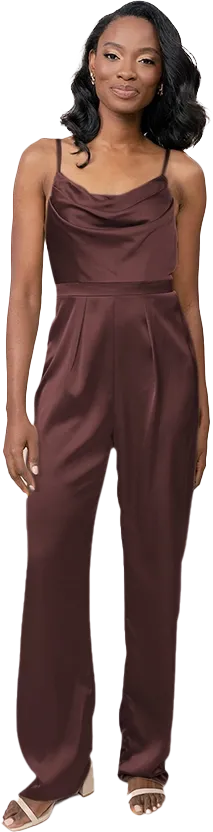 Parker Satin Jumpsuit | Made To Order