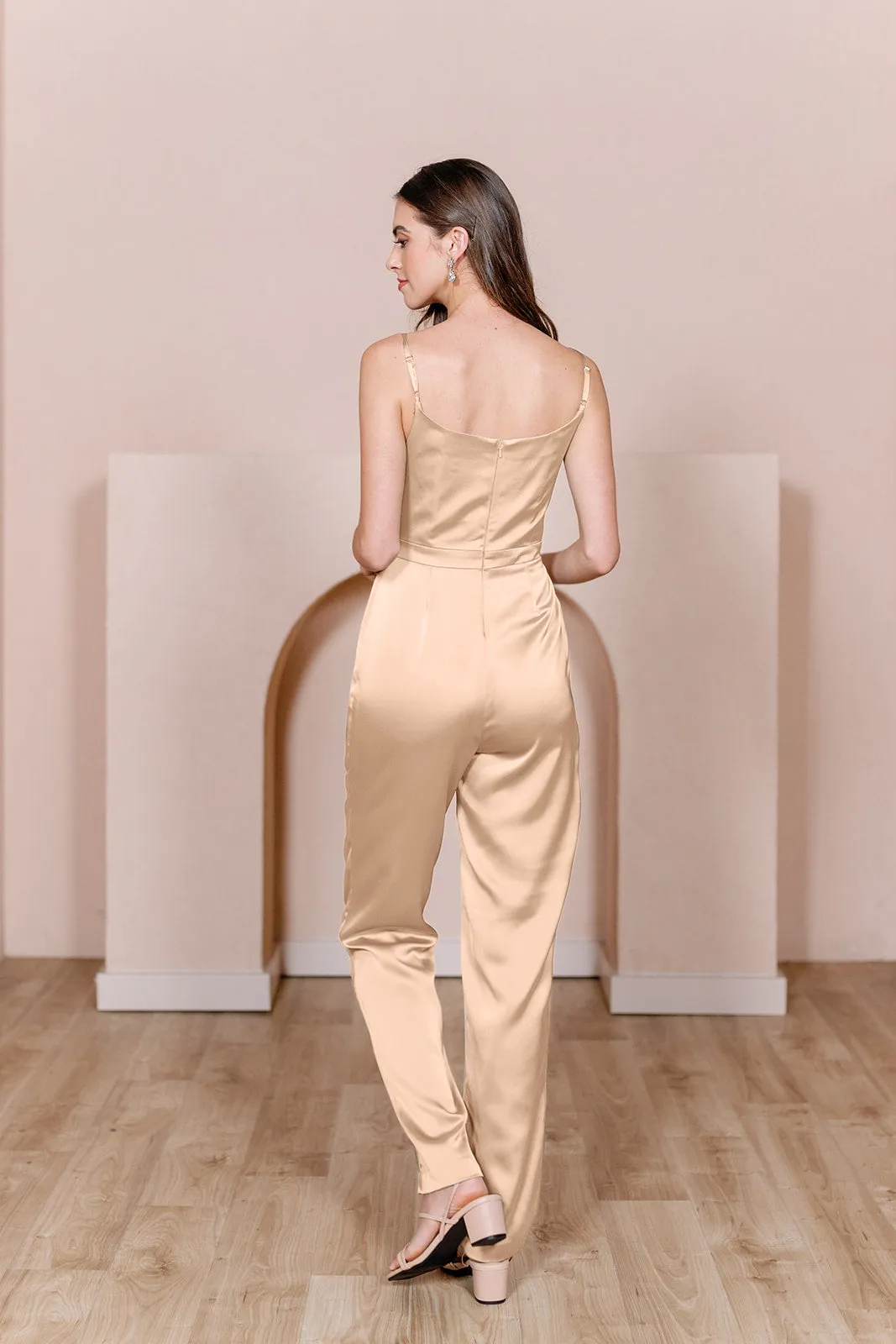 Parker Satin Jumpsuit | Made To Order