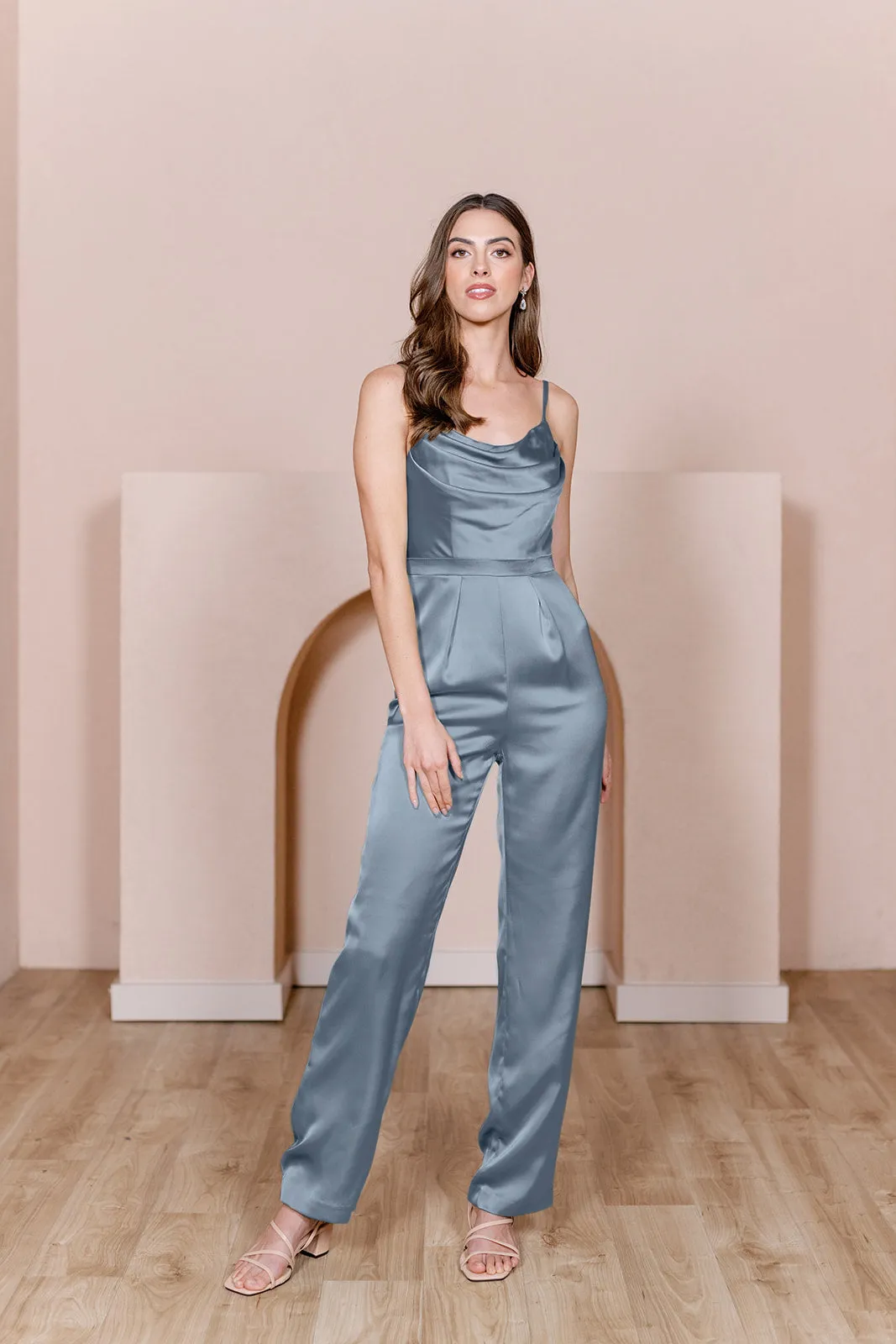 Parker Satin Jumpsuit | Made To Order