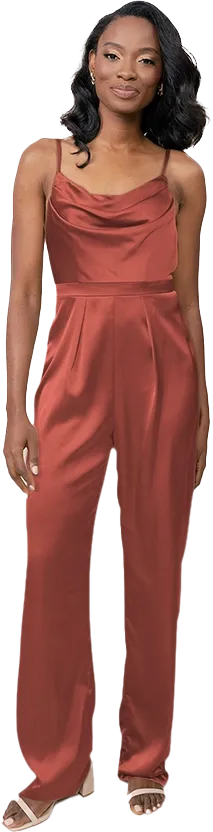 Parker Satin Jumpsuit | Made To Order