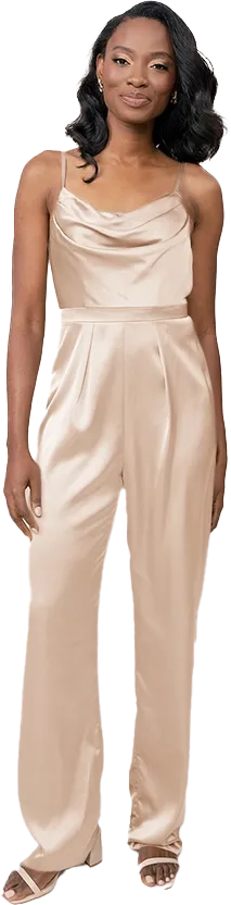 Parker Satin Jumpsuit | Made To Order