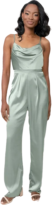 Parker Satin Jumpsuit | Made To Order