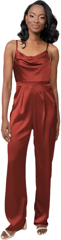 Parker Satin Jumpsuit | Made To Order