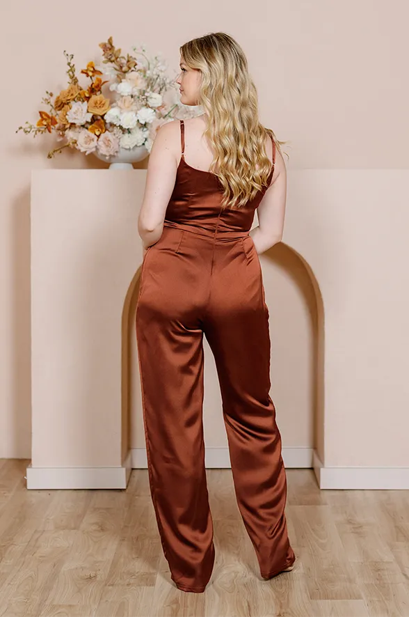 Parker Satin Jumpsuit | Made To Order