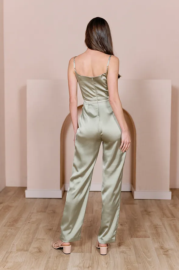 Parker Satin Jumpsuit | Made To Order