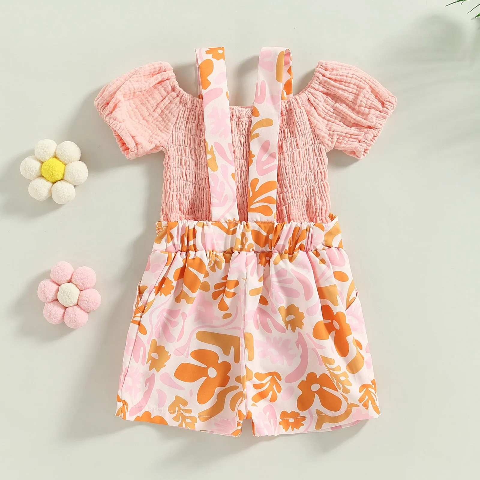 Pink Tropics Overall Set