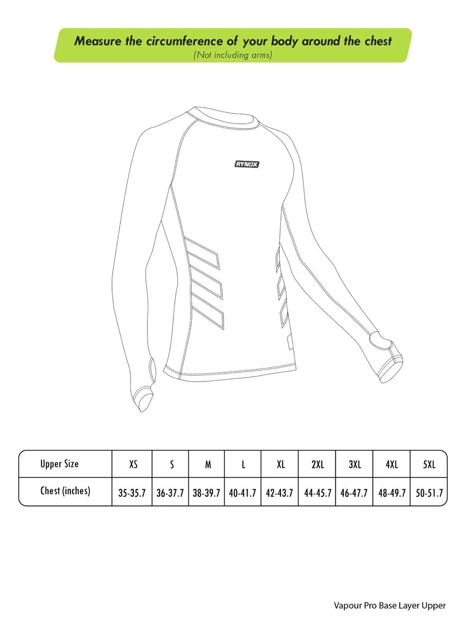 Rynox Vapour Pro Performance Base Layer Grey (Upper)